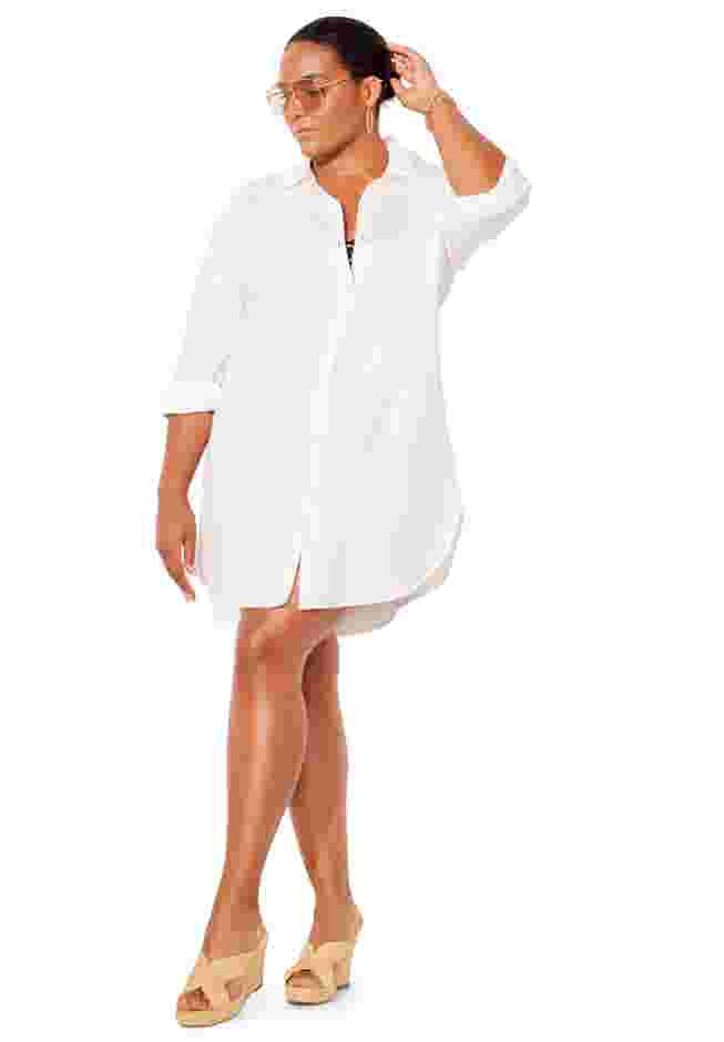 Essential Go-Anywhere Oversized Beach Shirt Cover Up image number 3