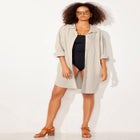 Essential Go-Anywhere Oversized Beach Shirt Cover Up image number null