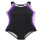 Colorblock One-Piece Swimsuit with Shelf Bra image number null