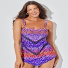 Longer Length Scarf Bandeau Tankini Top image number null