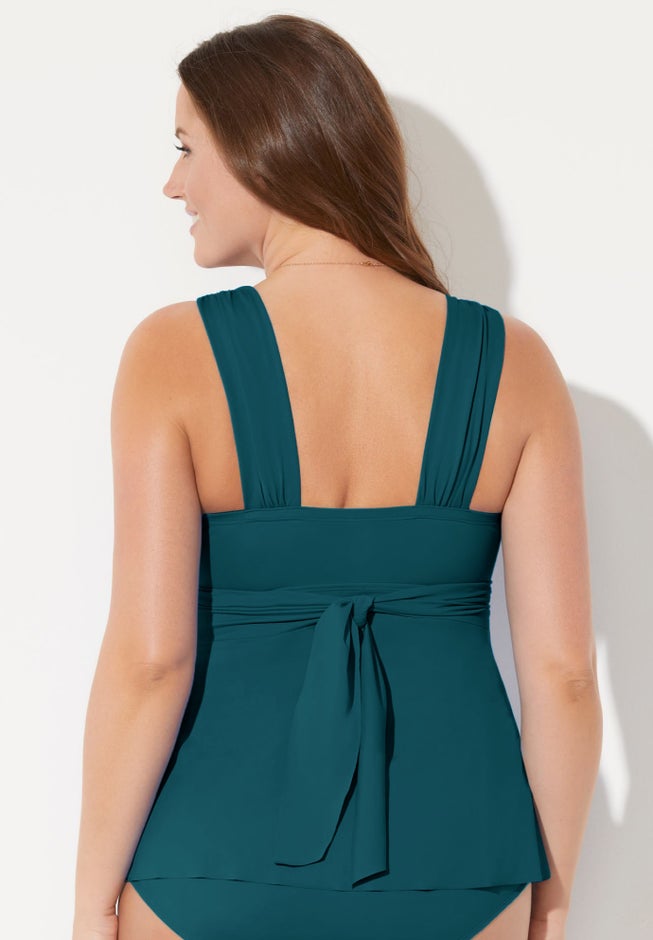 Sweetheart Wrap Tankini Top image number 1