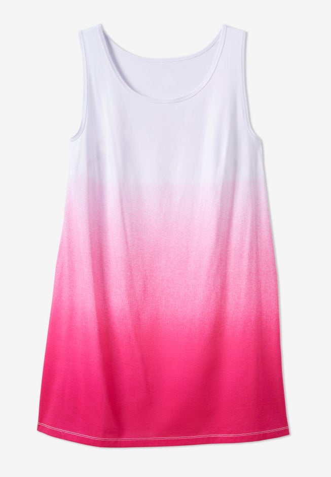 Longer-Length Dip-Dye Sleeveless Tunic image number 3