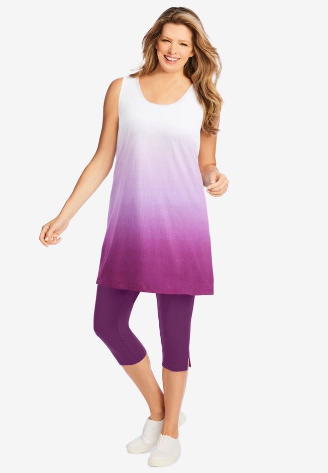 Longer-Length Dip-Dye Sleeveless Tunic image number 5