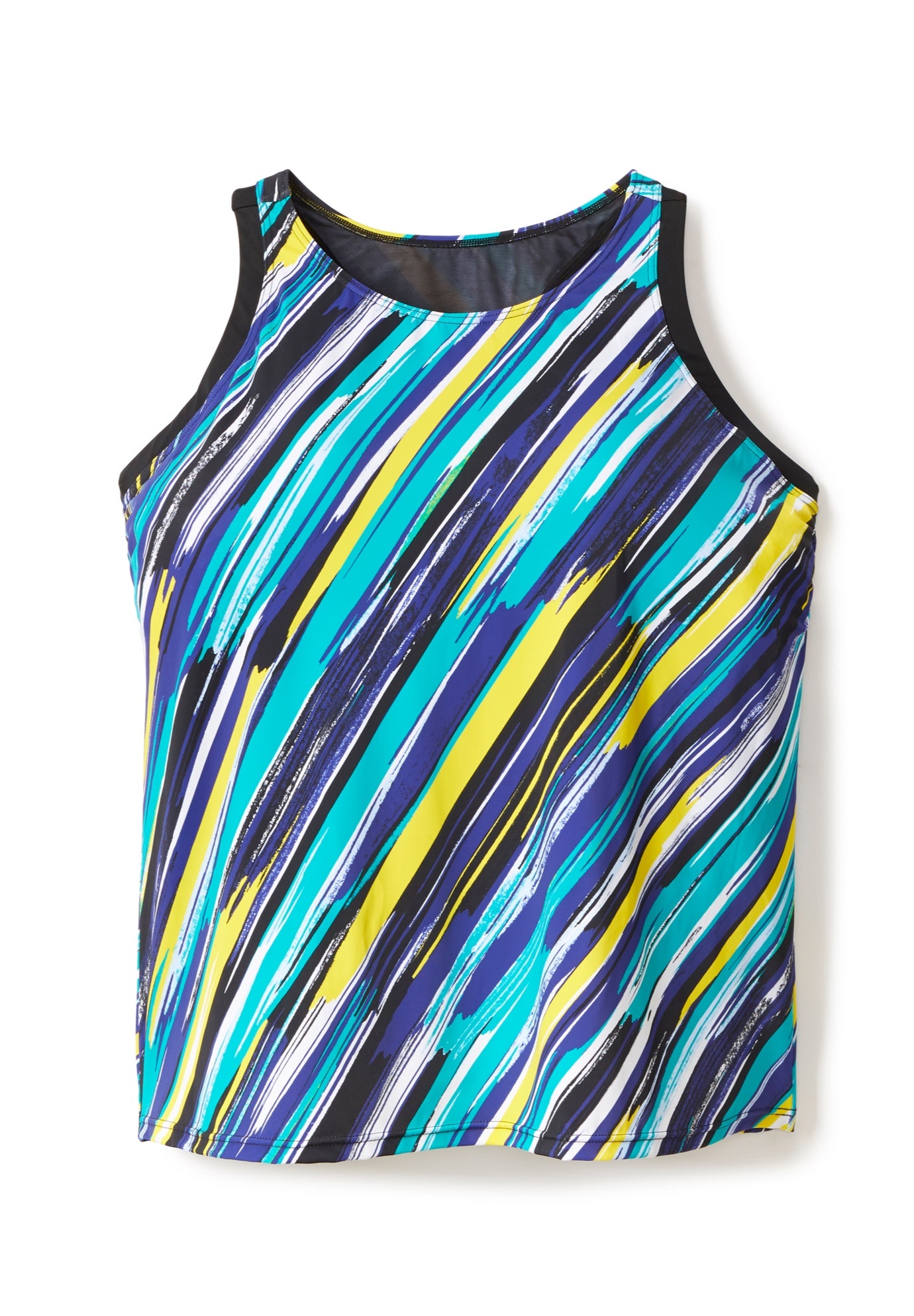 Longer-Length Racerback Tankini Top image number 4