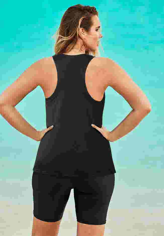Longer-Length Racerback Tankini Top image number 1