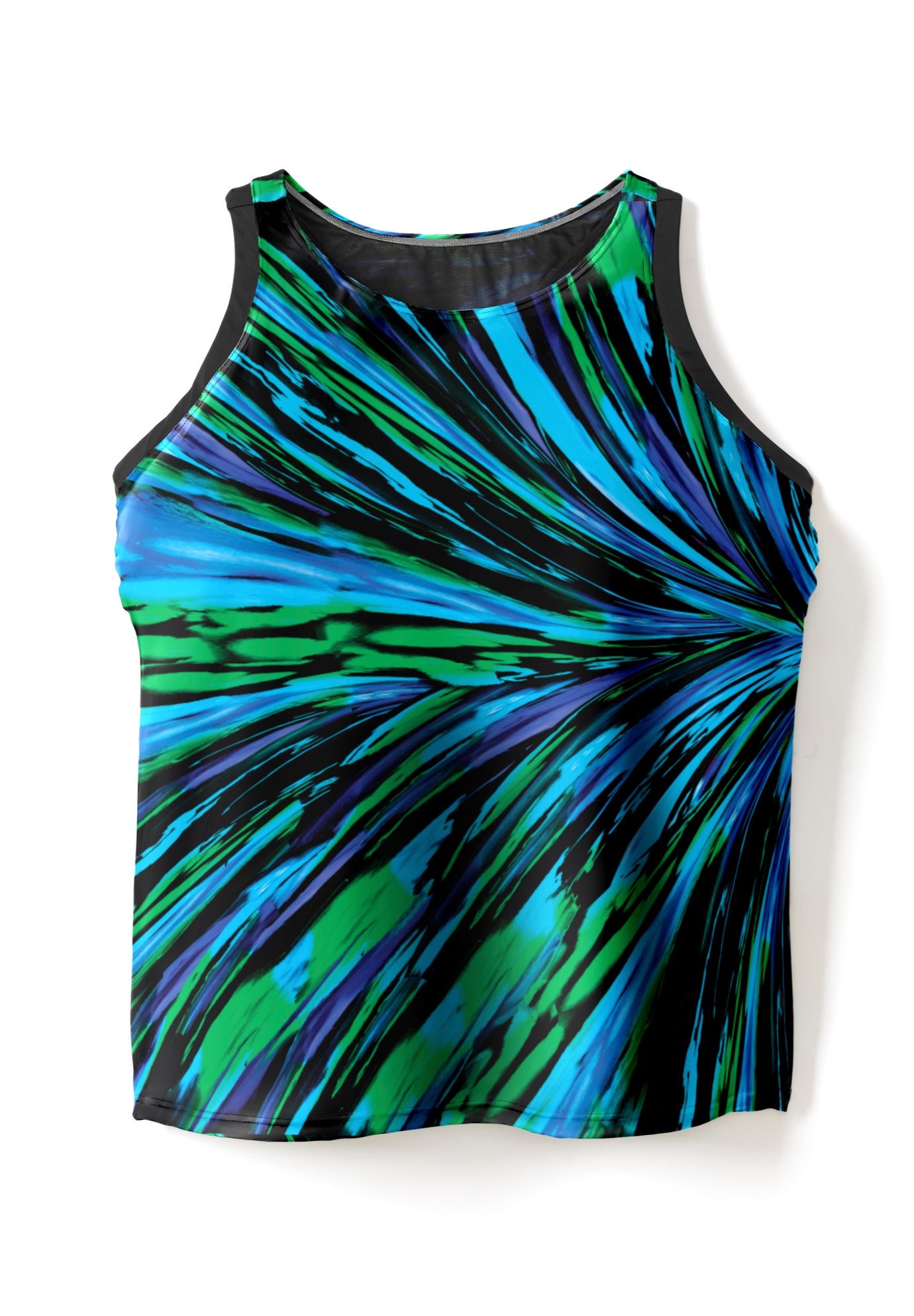 Longer-Length Racerback Tankini Top image number 3