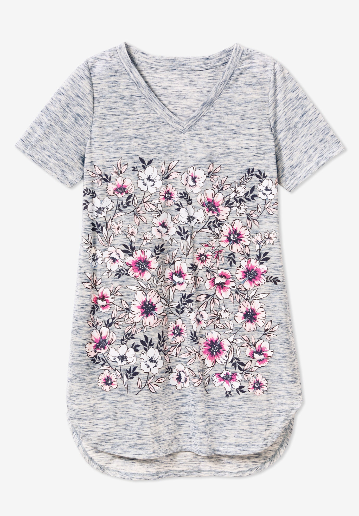 Marled V-Neck Tunic image number 3