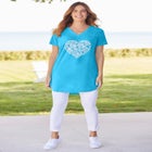 Marled V-Neck Tunic image number null