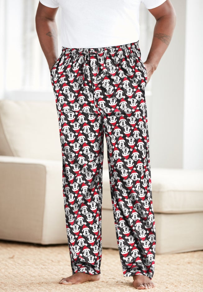 Microfleece holiday pajama pants image number 3
