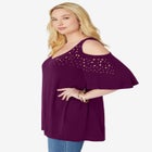 Cold Shoulder Ultra Drape Tunic image number null