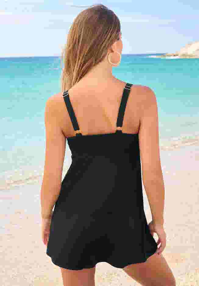 Loop Strap Two-Piece Swim Dress image number 1