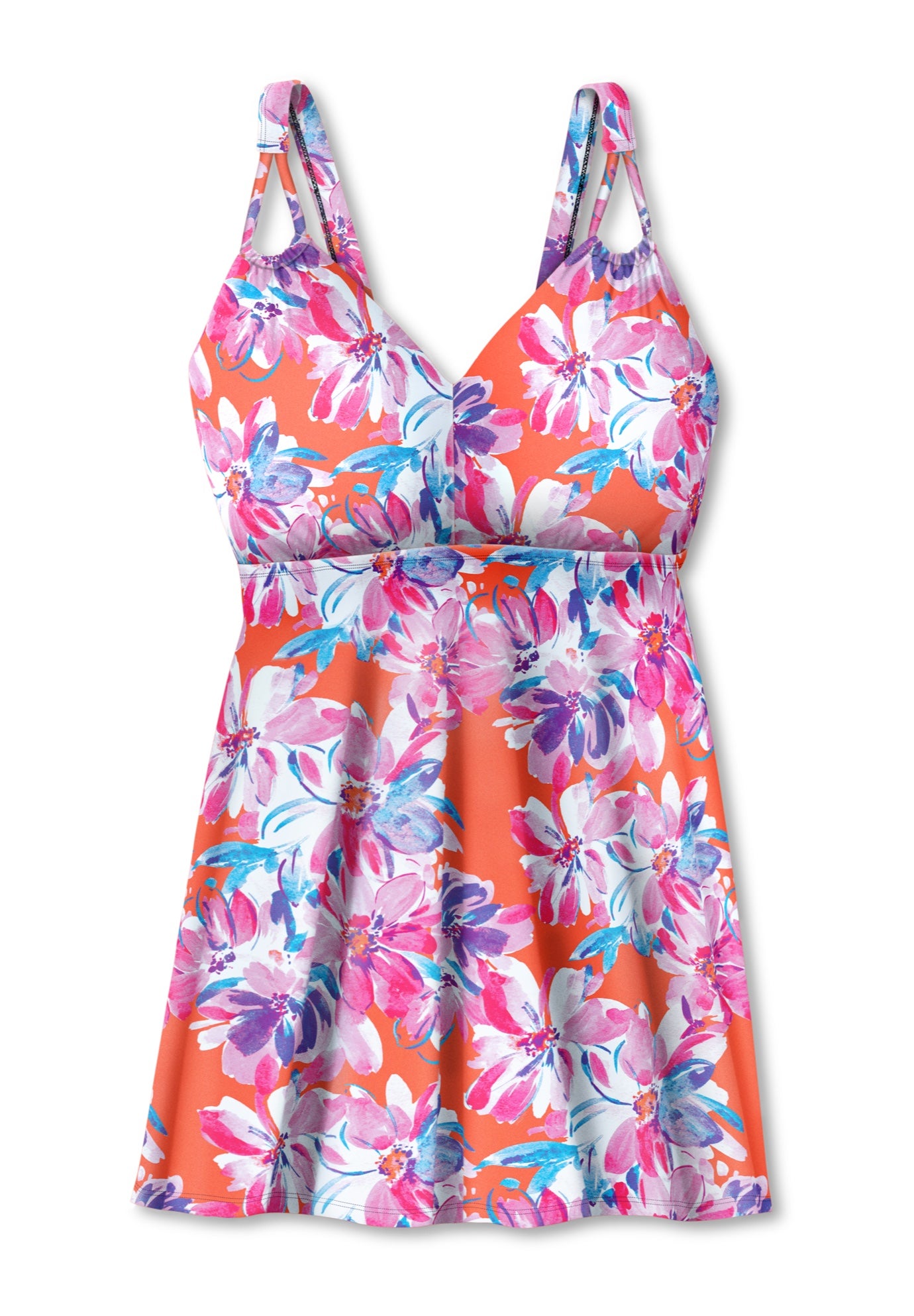 Loop Strap Two-Piece Swim Dress image number 4