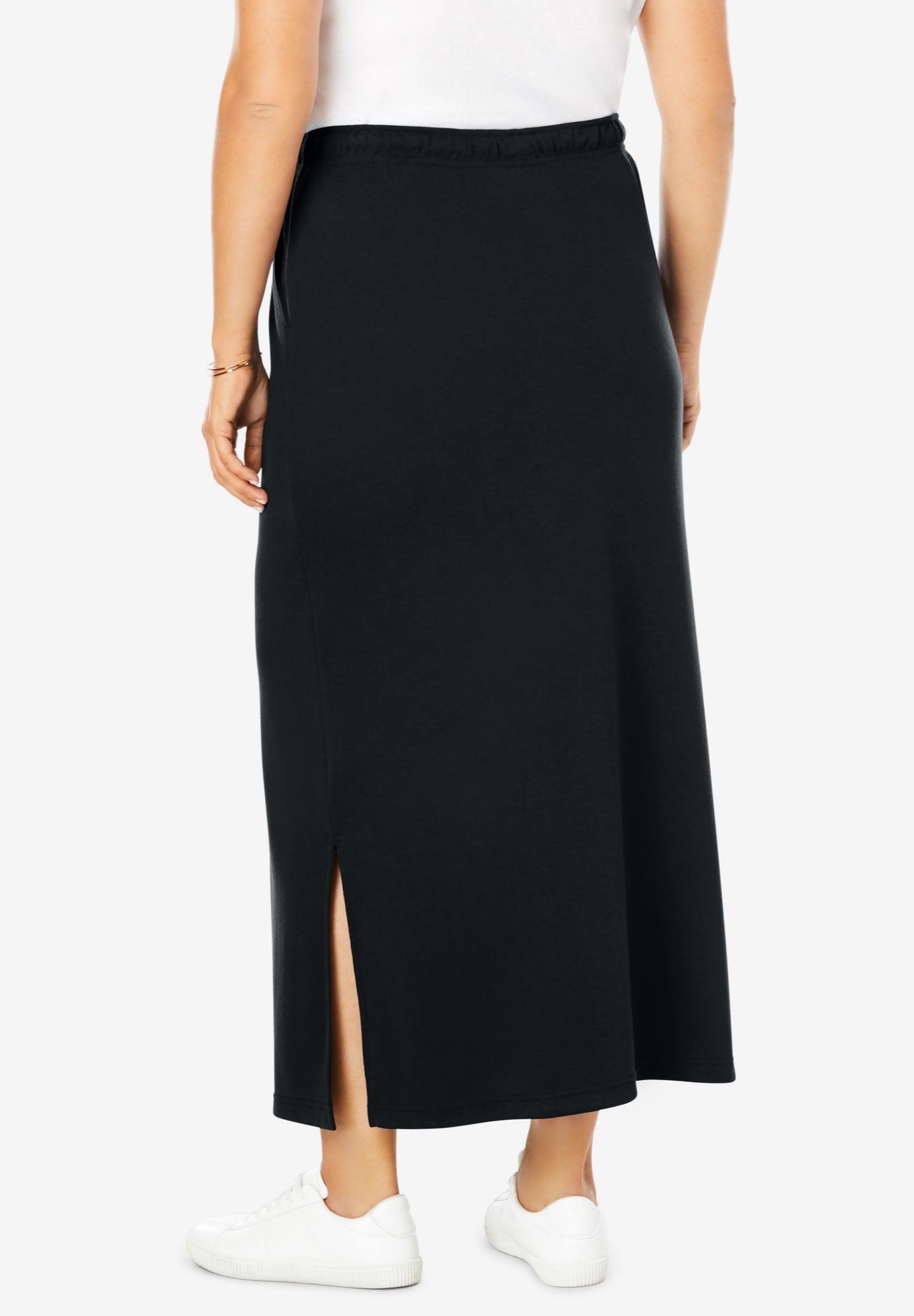 Sport Knit Side-Slit Skirt image number 1
