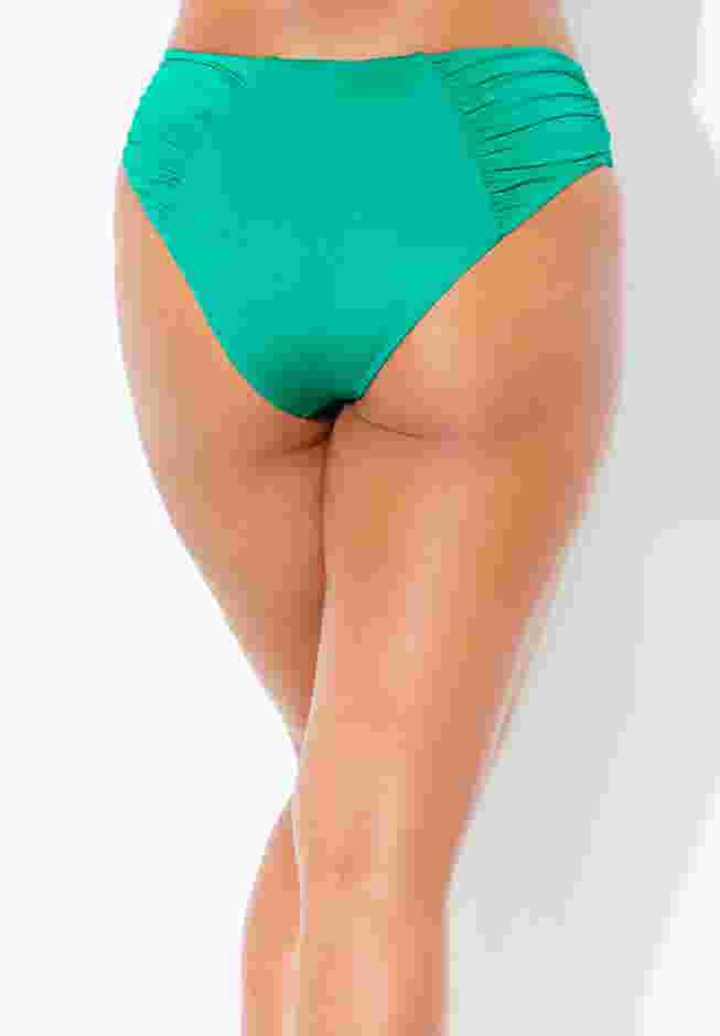 Shimmer Side Ruched Swim Brief image number 1