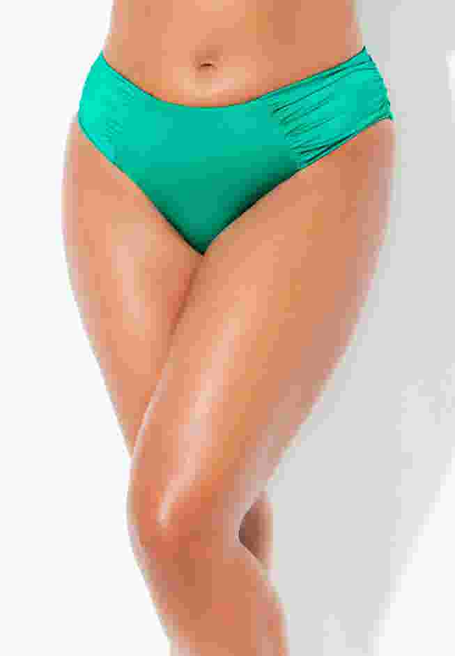 Shimmer Side Ruched Swim Brief image number 0