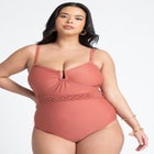 Braided Belt Strapless One Piece image number null