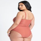 Braided Belt Strapless One Piece image number null