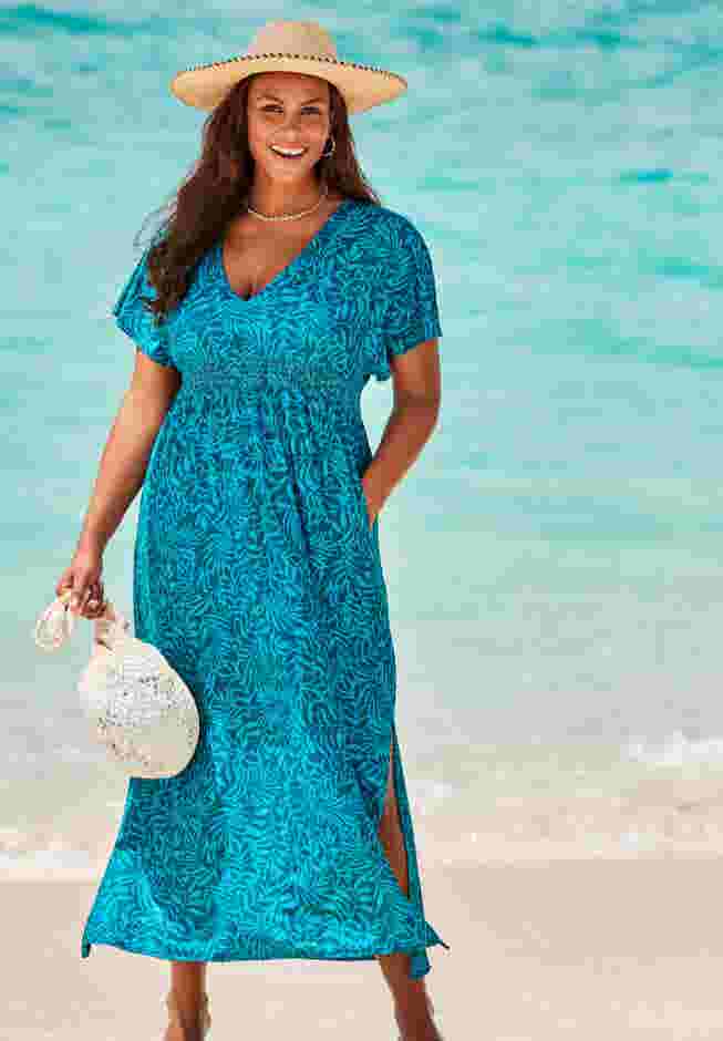 Pack & Go Wrinkle-Resistant Maxi Cover Up Dress image number 0