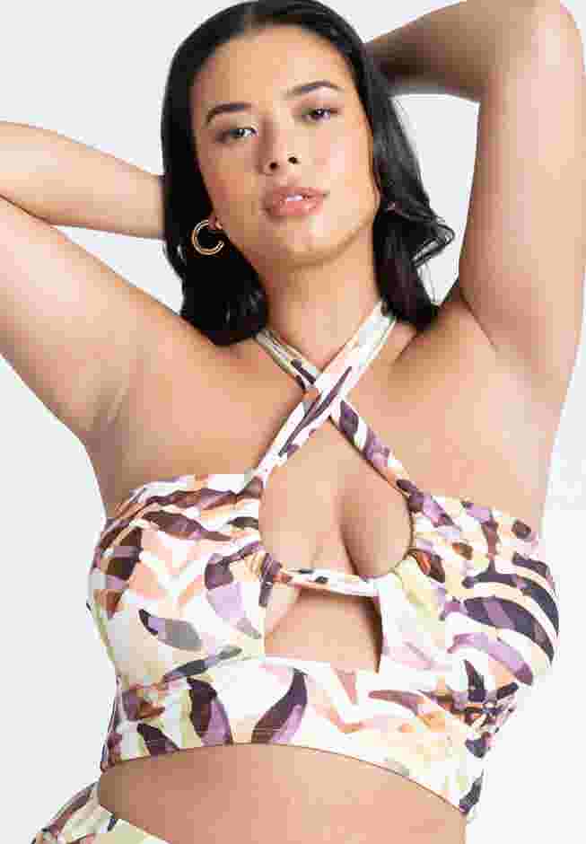 Cross Halter Bikini Top image number 2