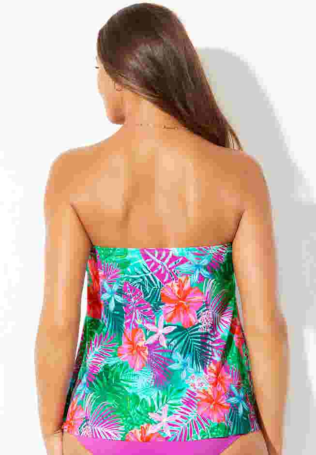 Flyaway Bandeau Tankini Top image number 1