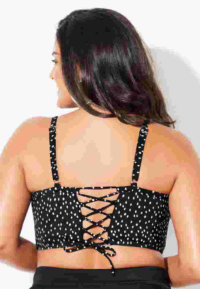 Bra Sized Lace Back Underwire Bikini Top image number 1