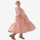 Tiered Cotton Midi Dress image number null