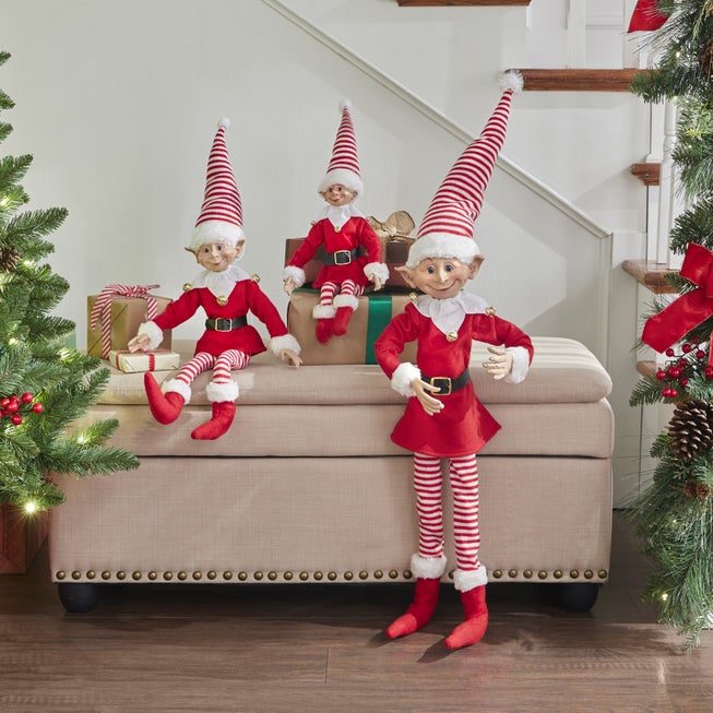 24"H Posable Christmas Elf image number 0