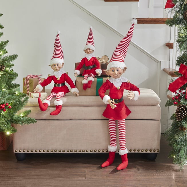 38"H Posable Christmas Elf image number 0