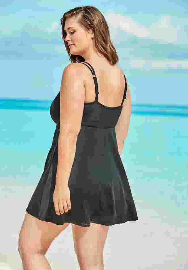 Laser-Cut Swim Dress image number 1