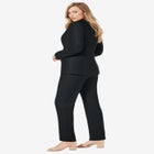 Stretch Crepe Single-Breasted Pantsuit image number null