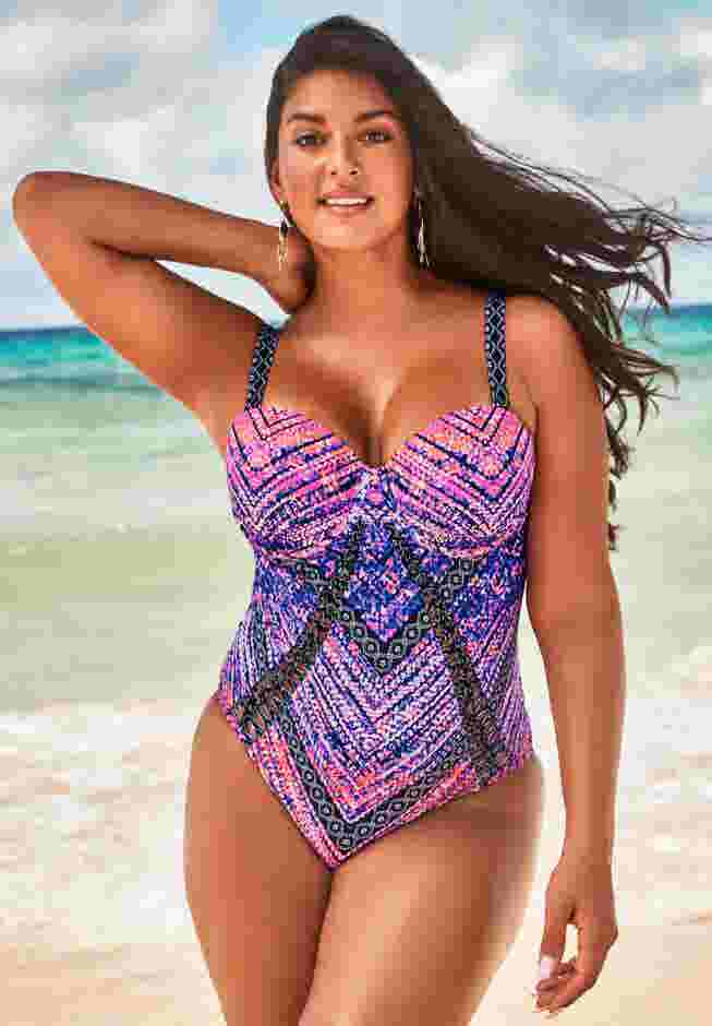 Macrame Underwire One Piece Swimsuit image number 0