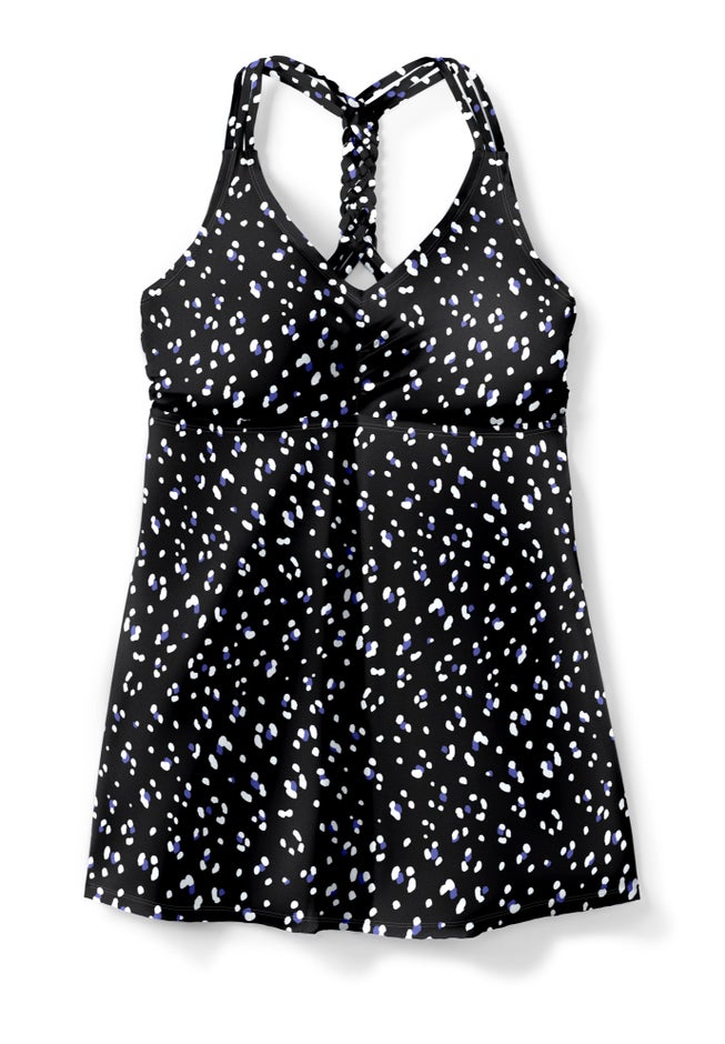 Longer Length Braided Tankini Top image number 3