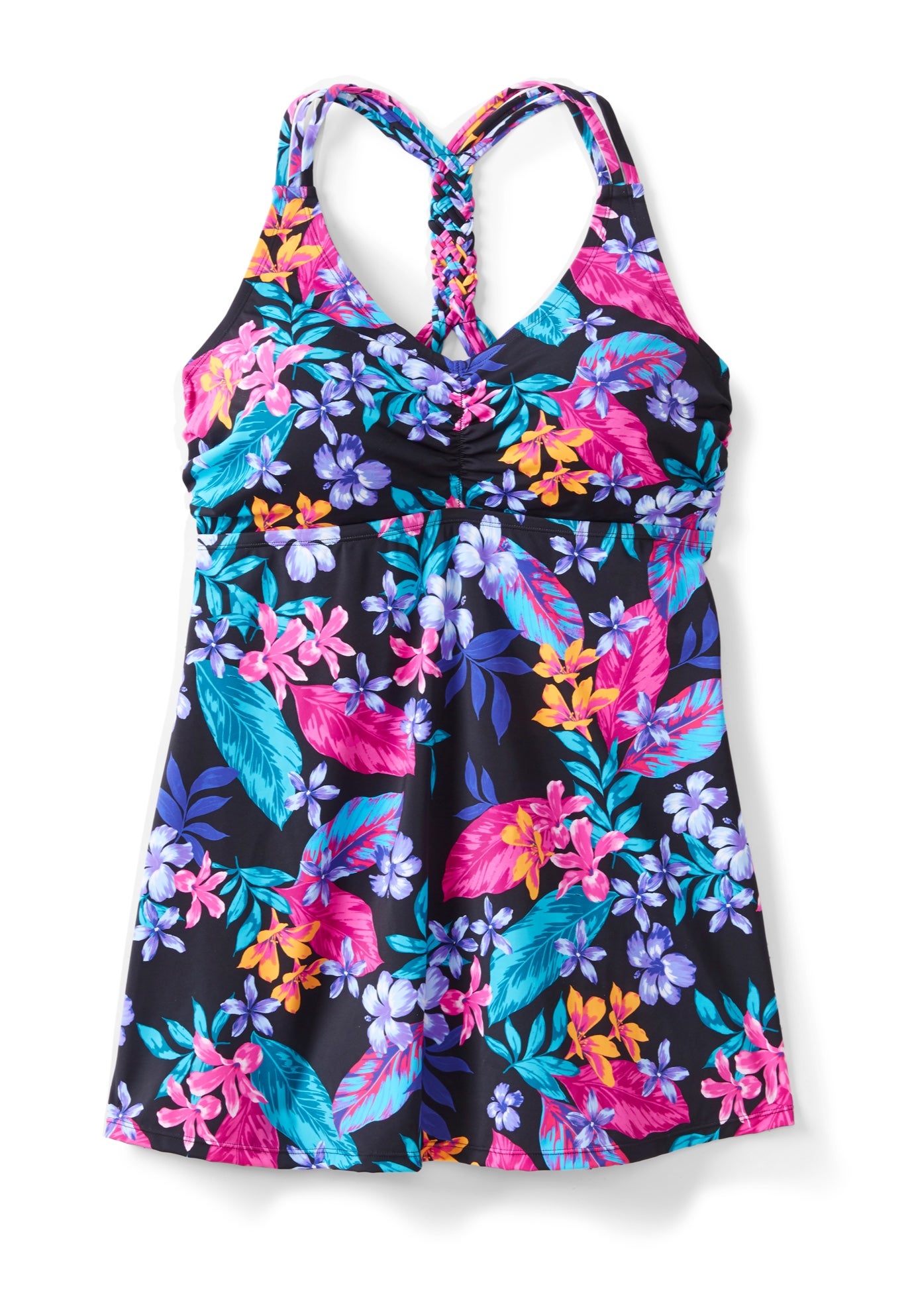 Longer Length Braided Tankini Top image number 2