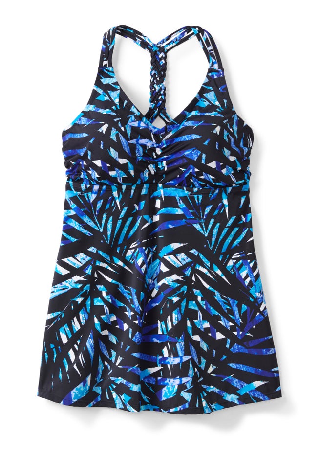 Longer Length Braided Tankini Top image number 2