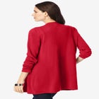 Plus Size Lightweight Handkerchief Hem Cardigan Sweater image number null