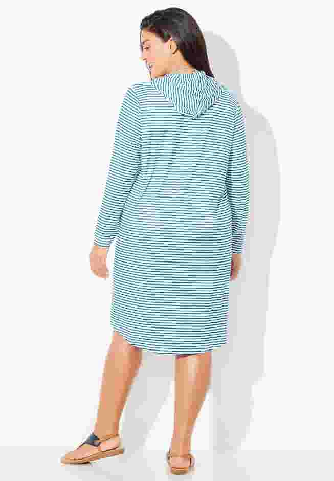 Pack & Go Wrinkle-Resistant Cover Up Hoodie Dress image number 1
