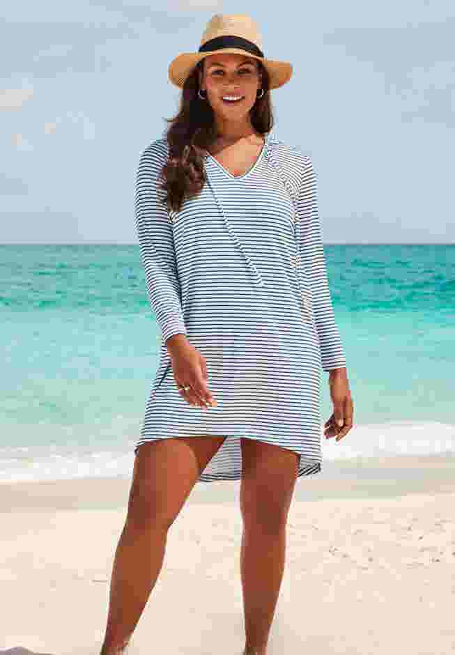 Pack & Go Wrinkle-Resistant Cover Up Hoodie Dress image number 0