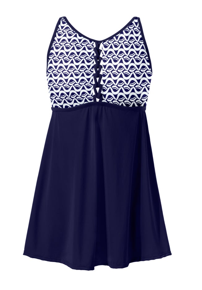 Macrame High Neck Swimdress image number 2