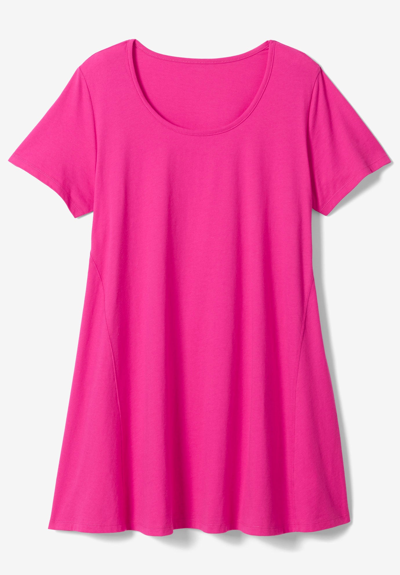 Plus Size Cotton Ultimate Scoopneck Swing Tunic image number 5