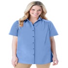 No Iron Short Sleeve Peachskin Shirt image number null