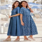 Short-Sleeve Denim Dress image number 1