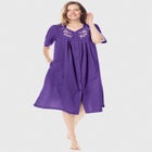 Embroidered Bib Seersucker Lounger  image number null