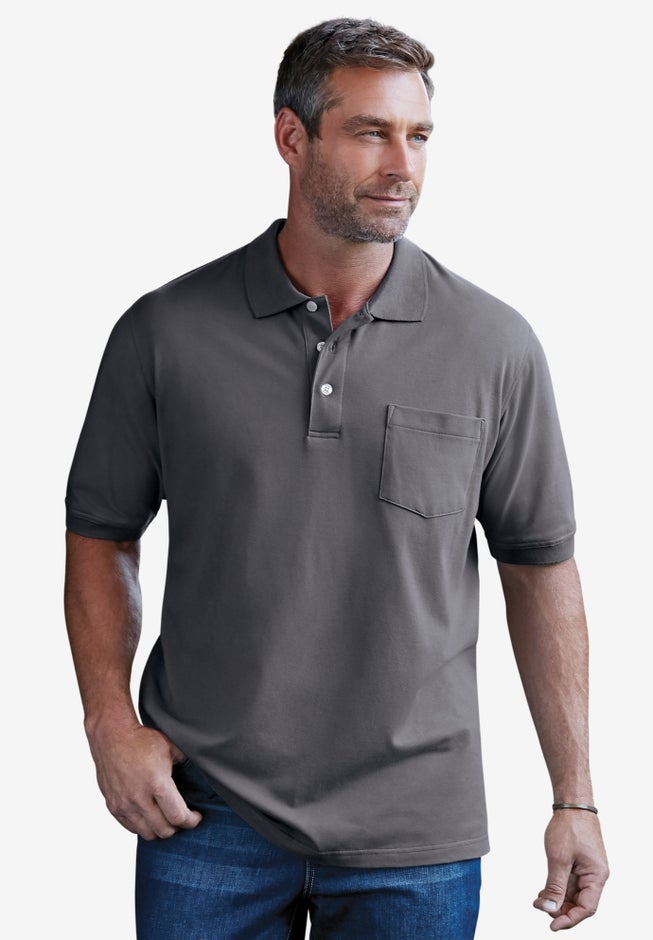 Shrink-Less&trade; Pocket Piqu&eacute; Polo image number 2