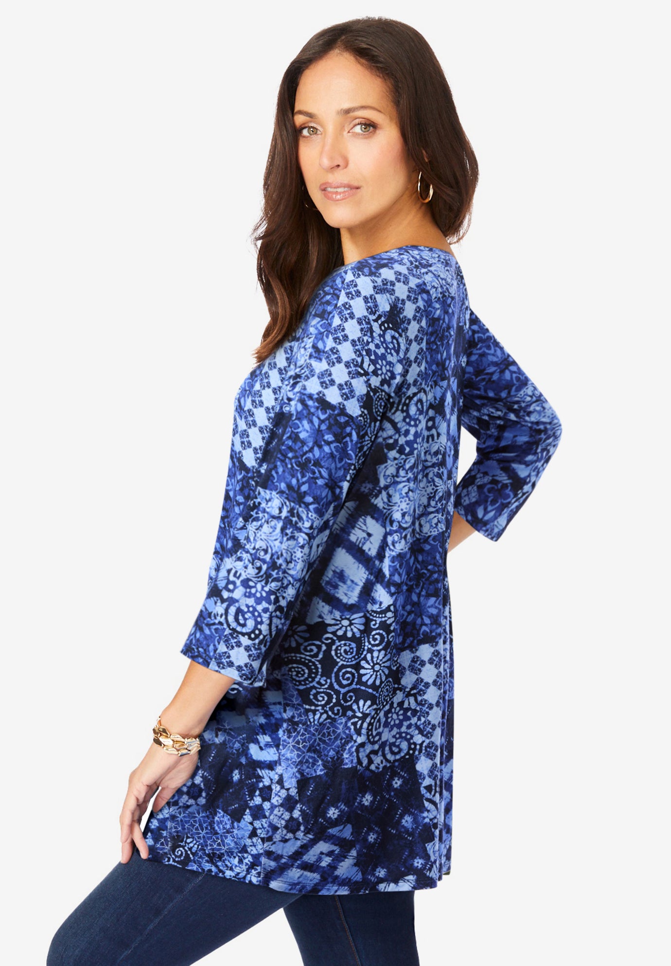 Stretch Knit Swing Tunic image number 1