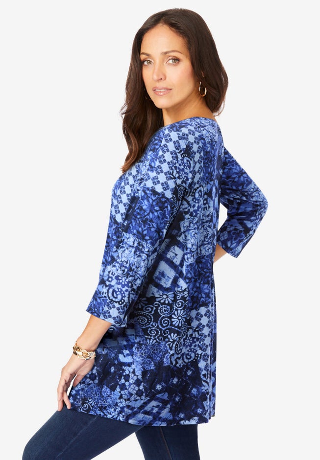 Stretch Knit Swing Tunic image number 1