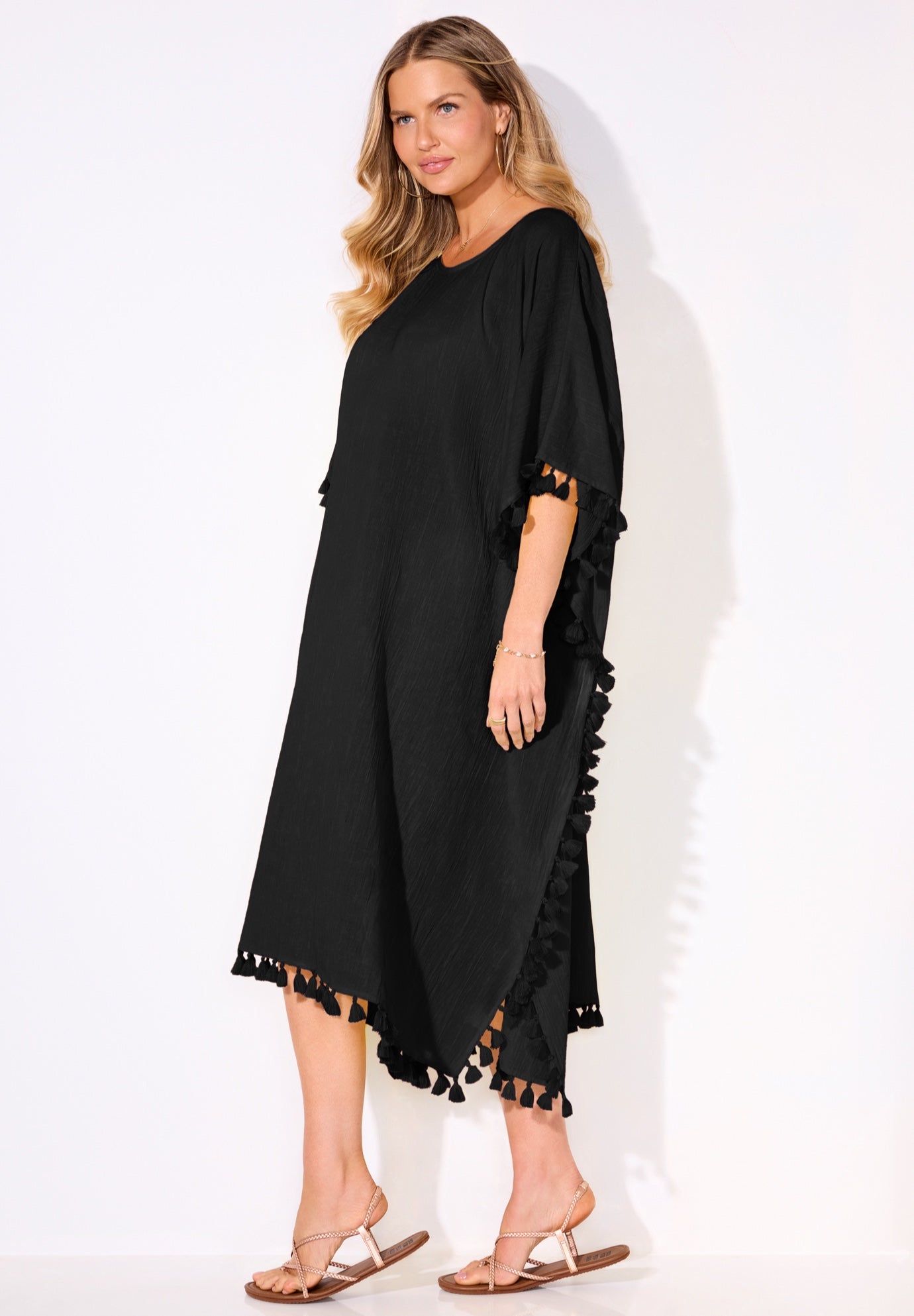 Everly Cotton Gauze Cover Up Tunic image number 3