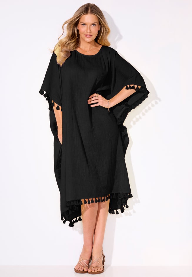 Everly Cotton Gauze Cover Up Tunic image number 4