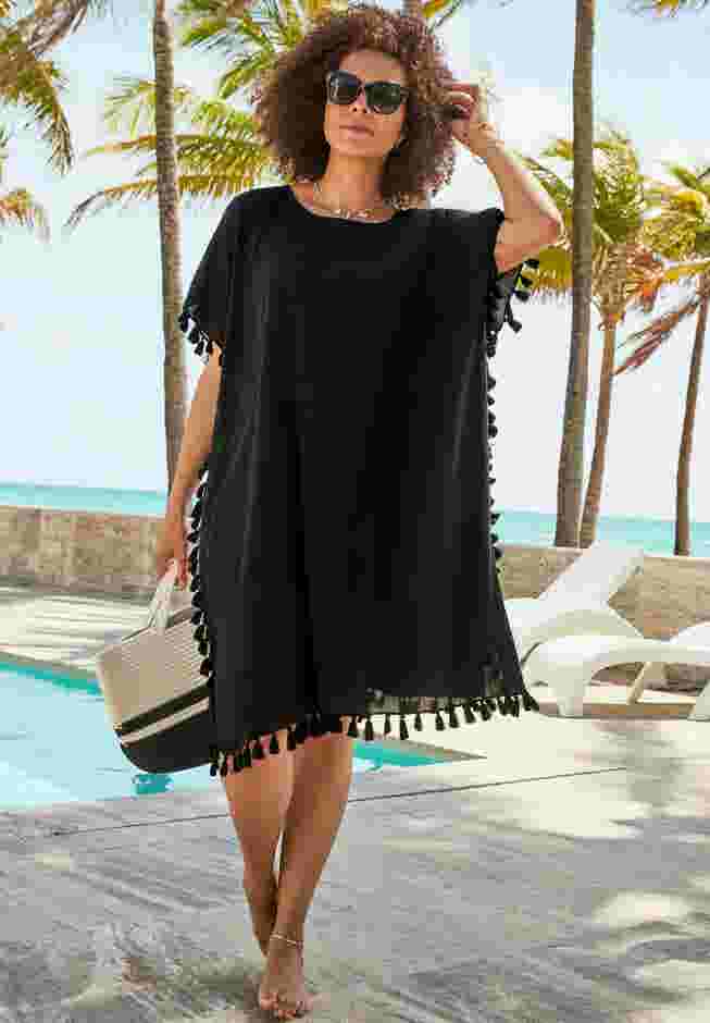 Everly Pom Pom Cover Up Tunic image number 0