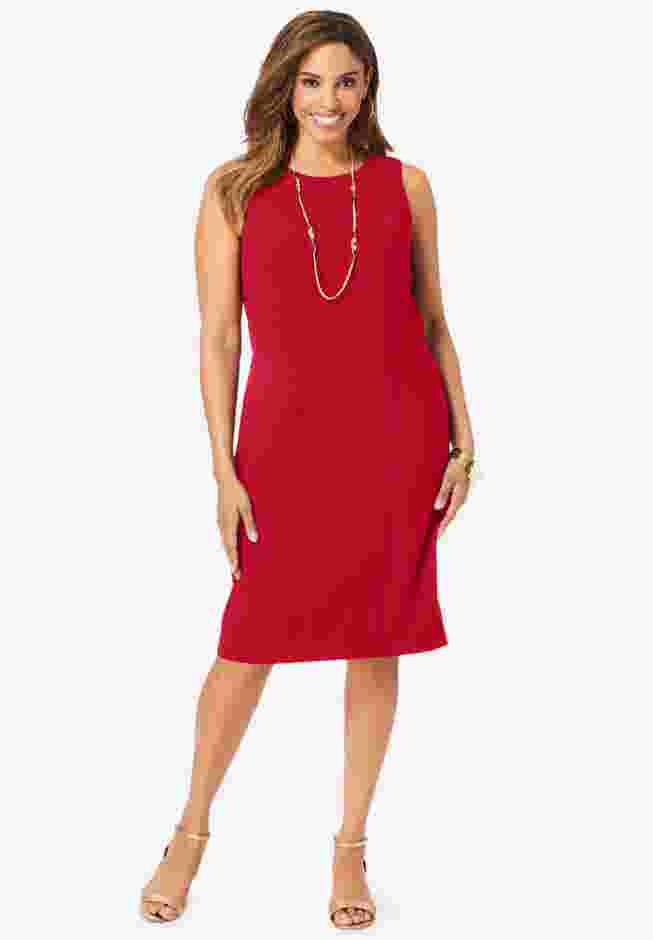 2-Piece Stretch Crepe Single-Breasted Jacket Dress image number 5