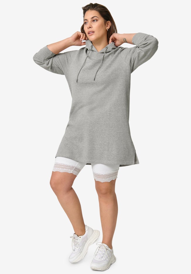 Lace Hem Bike Shorts image number 0